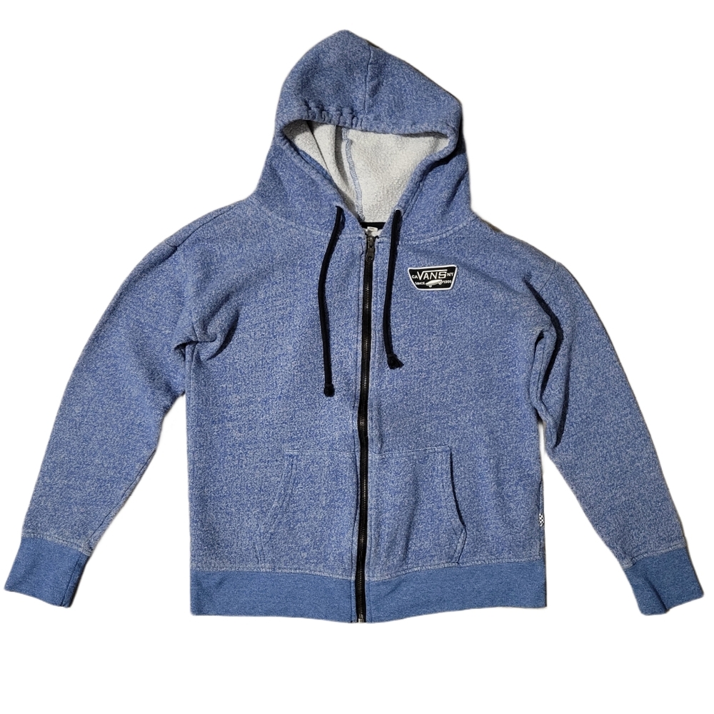 Vans Blue Zip-Up Hoodie Size Small